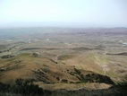 El desolado paisaje del desierto azerbaiyi