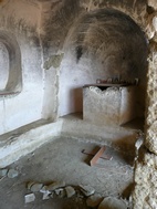 Interior de una cueva en el Monasterio de Udabno