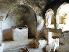 Interior de una cueva en el Monasterio de Udabno