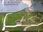 Rutas de evacuación, Parque Nacional Volcán Arenal