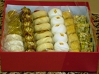 Seleccion de dulces arabes para regalar, pastelería Gourmandise, Tunis