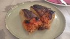 Pimientos rellenos de arroz