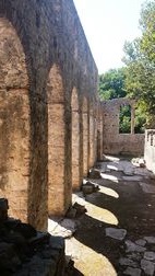 Gran Basílica siglo VI, ruinas de la antigua ciudad de Butrint