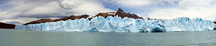 Vista panorámica del glaciar Perito Moreno