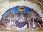 Frescos en l'accés principal de la Catedral de Svetitsjoveli a Mtskheta