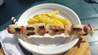 Brocheta de pollo