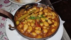 Frijoles a la búlgara con champiñones porcini
