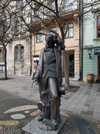 Estatua en la Plaza Hviezdoslav