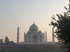 Vista del Taj Mahal desde los jardines Mehtab Bagh