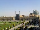 Vista de la plaza Naqsh-e Jahan desde el Palacio Kakh e Ali Qopu