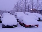 En Egilsstaðir la nieve fue una constante