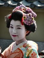 Geisha als carrers de Kyoto