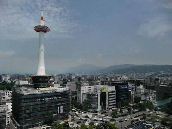 Kyoto desde la 15ª planta de la estación