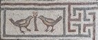Mosaicos bizantinos expuestos en el Palacio de Beiteddine