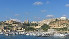 Vistas de Mgarr desde Gozo Channel Ferry