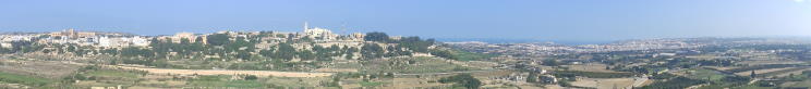 Vistas desde la muralla de Mdina
