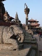 Vista de Durbar Square desde Templo de Hari Shankar