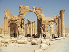 Arco monumental, ruinas romanas de Palmyra