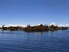 Islas flotantes en el Lago Titicaca
