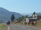 Carretera desde Khabo a Ts'ehlanyane NP