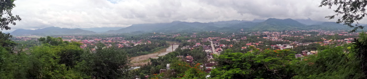 Vistas de Luang Prabang desde el Monte Phousi