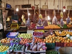 Mercado de abastos bajo la puerta de Bab el-Jedid, Sousse